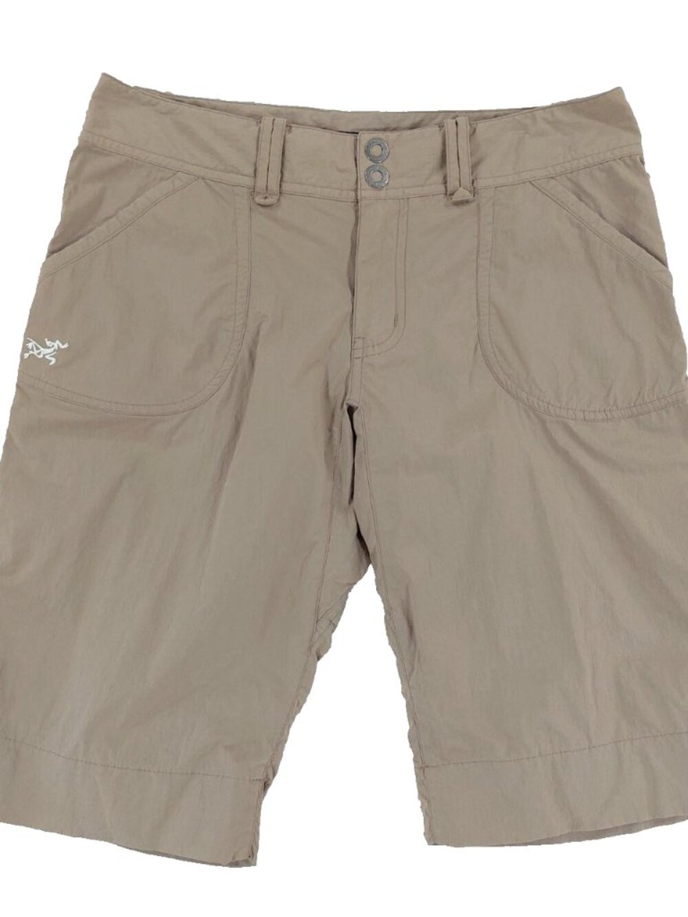 Arc’teryx Parapet Hiking Shorts Women's Sz 4, Stretch Nylon, Light Brown, 11" In
